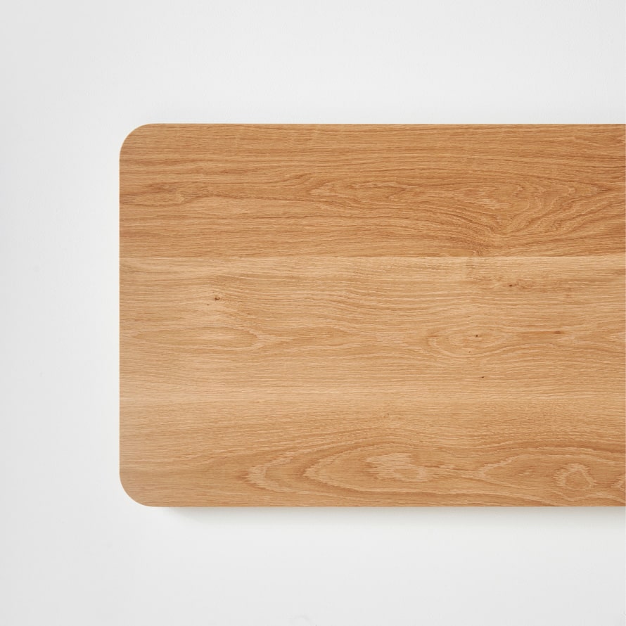 Andy Solid Timber Wall Mounted Headboard in American White Oak
