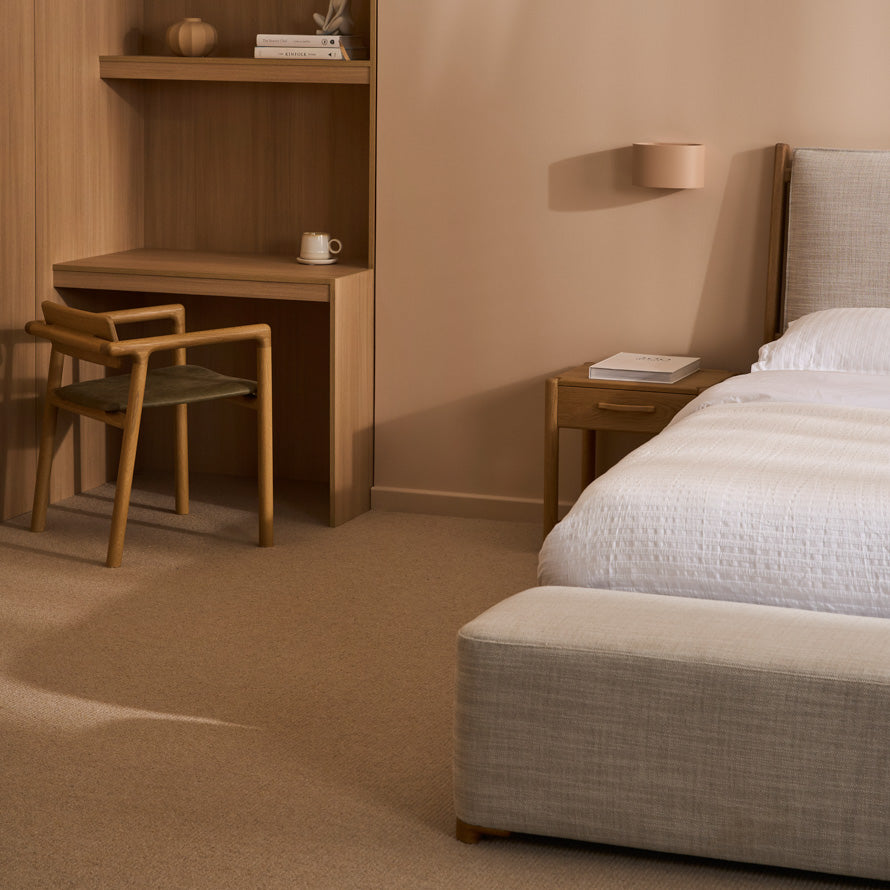 Millie Bed + Arlo Bench - Limestone (EOFY Offer)
