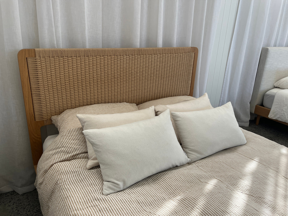Lonis Bed | Danish Paper Cord | Queen Size | READY TO GO!
